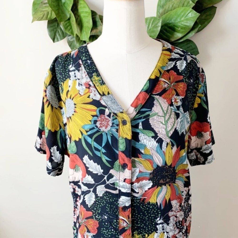 Hayden Floral Midi Dress - Multicolor - Picture 2 of 8